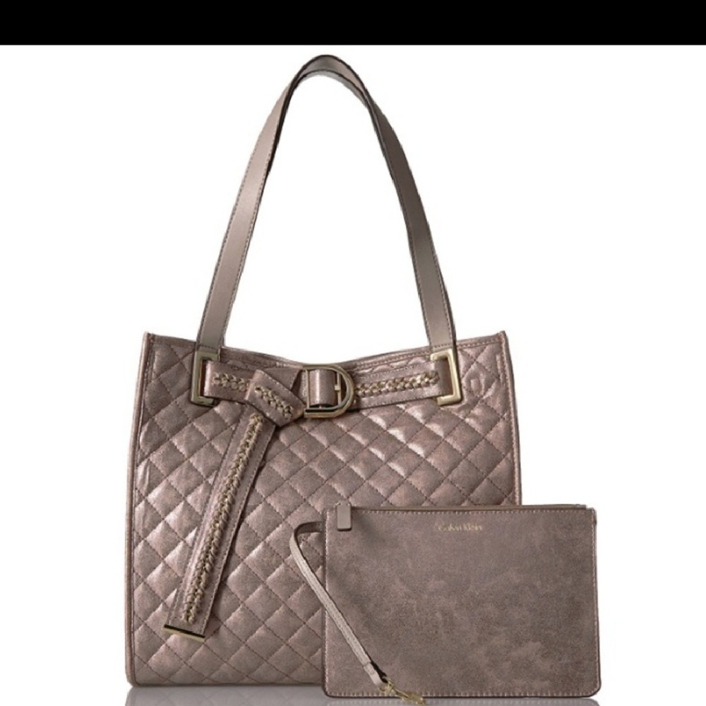 Calvin klein novelty purse set belt buckle